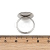 304 Stainless Steel Cuff Ring Components STAS-D372-05P-01E-3