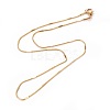 304 Stainless Steel Snake Chain Necklaces X-NJEW-F265-B-G-1