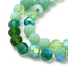 Electroplate Glass Beads Strands EGLA-P048-A05-3