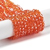 Electroplate Transparent Glass Beads Strands EGLA-A035-T4mm-A05-1