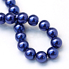 Baking Paint Pearlized Glass Pearl Round Bead Strands X-HY-Q003-4mm-19-4