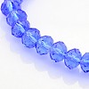 Glass Rondelle Beads Stretch Bracelets BJEW-F069-04-2