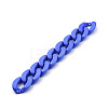 Handmade Opaque Acrylic Curb Chains AJEW-JB00564-05-3