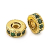 Rack Plating Brass Micro Pave Cubic Zirconia Spacer Beads KK-F089-39A-G01-1