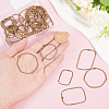 48Pcs 6 Styles Alloy Open Back Bezel Pendants FIND-CA0008-85-3