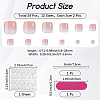 1 Bag ABS Plastic Full Cover Press On False Nails MRMJ-CP0001-55-2