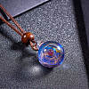 BENECREAT DIY Galaxy Universe Ball Necklace Makings DIY-BC0010-29D-2