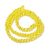 Transparent Electroplate Glass Beads Strands EGLA-S056-4mm-21-2