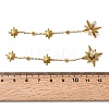 304 Stainless Steel Crystal Rhinestone Star Dangle Stud Earring EJEW-G451-04G-3