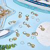 2 Bags Sea Animals Alloy Hair Braid Pendant OHAR-BM0001-05-4