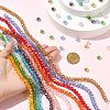 10 Strands 10 Styles Electroplate Glass Beads Strands EGLA-CJ0001-28-6
