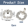 2Pcs Alloy Shoe Buckle Clips FIND-GF0006-04P-2