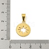 Ion Plating(IP) 304 Stainless Steel Pendants STAS-F307-18G-3