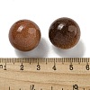Synthetic Goldstone Round Ball Figurines Statues for Home Office Desktop Decoration G-P532-02A-02-3