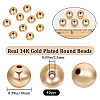 Beebeecraft 40Pcs Rack Plating Brass Beads KK-BBC0011-15C-2