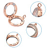 4Pcs 2 Style Alloy Glass Crystal Rhinestone Pendants PALLOY-TA0002-36D-3
