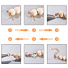 Unicraftale 304 Stainless Steel Cup Pearl Peg Bails Pin Pendants & Snap on Bails & Bead Tips STAS-UN0017-09-6