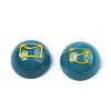 Opaque Resin Enamel Cabochons CRES-N031-019-3