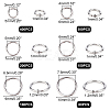 Unicraftale 1230Pcs 6 Style 304 Stainless Steel Open Jump Rings STAS-UN0024-52-6