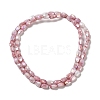 Electroplate Glass Beads Strands GLAA-D013-05D-2