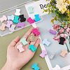 24Pcs 12 Colors Food Grade Eco-Friendly Silicone Focal Beads SIL-CA0001-19-3