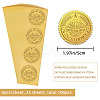 Plastic Self Adhesive Gold Foil Embossed Stickers DIY-WH0211-332-2