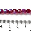 Electroplate Transparent Glass Beads Strands LS-EGLA-A035-T6mm-L02-4