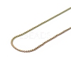 Ion Plating(IP) 304 Stainless Steel Serpentine Chain Necklace for Men Women NJEW-G076-01B-M-3