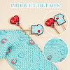 6Pcs 6 Styles Medical Theme Silicone Beads Knitting Needle Protectors/Knitting Needle Stoppers DIY-NB0010-41-5