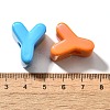 UV Plating Opaque Acrylic European Beads SACR-Z007-01Y-3