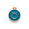 Alloy Enamel Pendants X-ENAM-S124-01B-05C-2