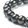 Synthetic Non-magnetic Hematite Beaded Stretch Bracelets BJEW-D446-C-22-3