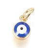 Enamel Brass Charms KK-G364-19G-01-1