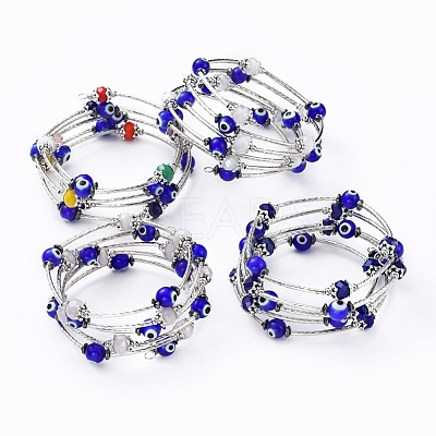 Five Loops Wrap Bracelets BJEW-JB04656-1