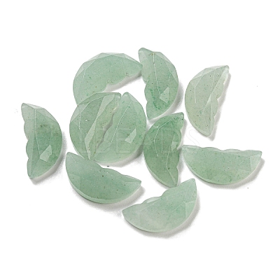 Natural Green Aventurine Butterfly Wing Cabochons G-D078-02D-1