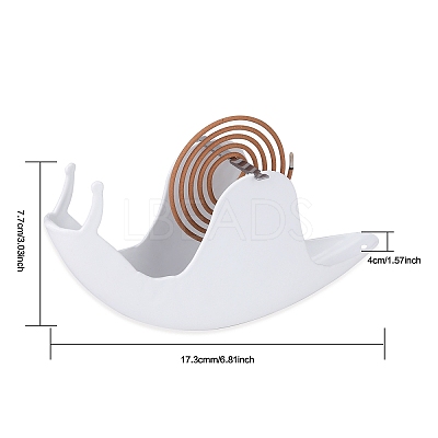 Creative Iron Fireproof Mosquito Incense Plate with Snail Mosquito Incense Holder JX838B-1