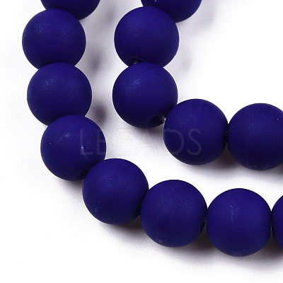 Opaque Glass Beads Strands GLAA-T032-P8mm-MD03-1