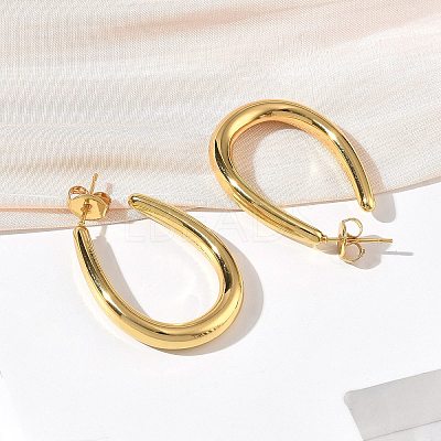 304 Stainless Steel Stud Earrings SA-CBA46AF-16G-1