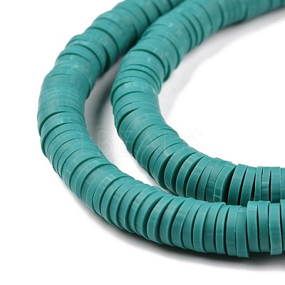 Handmade Polymer Clay Beads Strands CLAY-R089-6mm-Q107-1