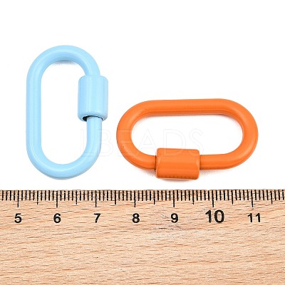Spray Painted Alloy Locking Carabiner AL-CBAA02B-04-1