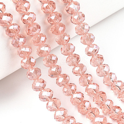 Electroplate Glass Beads Strands EGLA-A034-T1mm-A34-1
