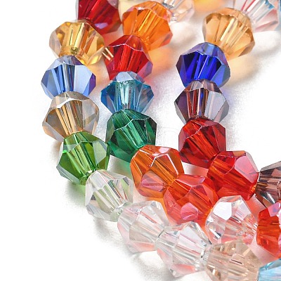 Transparent Electroplate Glass Beads Strands LS-GLAA-F029-3mm-C29-1