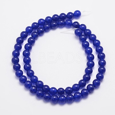 Natural & Dyed Malaysia Jade Bead Strands G-A146-6mm-A22-1