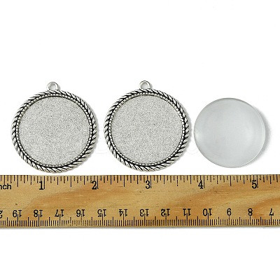 DIY Blank Tibetan Style Alloy Pendants Making Kit DIY-FS0005-80E-1