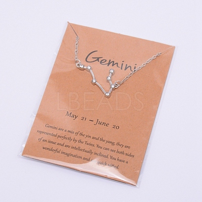Alloy Rhinestone Pendants Necklaces NJEW-WH0007-02E-1