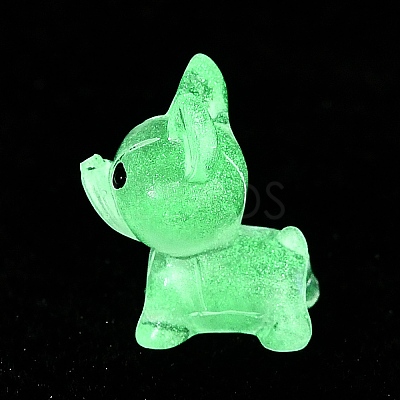 Luminous Resin Dog Display Decorations RESI-CJC0012-30B-1
