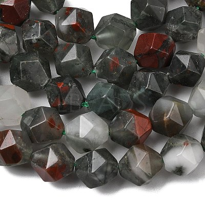 Natural African Bloodstone Beads Strands G-Z119-A28-03-1