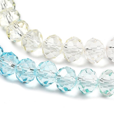 Transparent Painted Glass Beads Strands X1-DGLA-A034-T8mm-A21-1