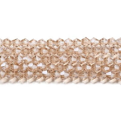 Transparent Electroplate Glass Beads Strands LS-GLAA-F029-2mm-C12-1
