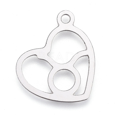 Non-Tarnish 304 Stainless Steel Pendants STAS-M228-A01-04P-1